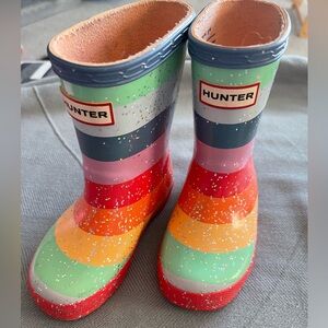 Sparkly Rainbow Hunter Rubber Boots